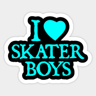 I Love Skater Boys Sticker